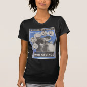 Neudruck des britischen Kriegsposters. T-Shirt (Vorderseite)