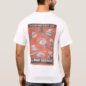 Neudruck des britischen Kriegsposters. T-Shirt (Rückseite)