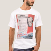 Neudruck des britischen Kriegsposters. T-Shirt (Vorderseite)