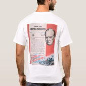 Neudruck des britischen Kriegsposters. T-Shirt (Rückseite)