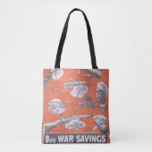 Neudruck des britischen Kriegsposters. Tasche (Vorderseite)