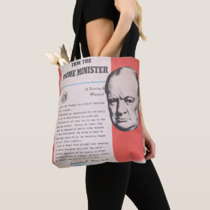 Neudruck des britischen Kriegsposters. Tasche