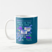 Neue 2016 Vaporwave Pixel Computer Ästhetik Kaffeetasse (Links)