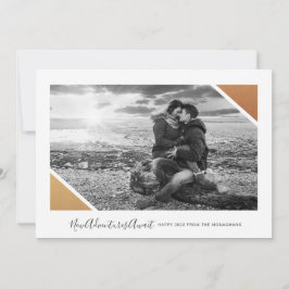 Neue Abenteuer erwarten | Foto-neues Jahr-Karte Feiertagskarte