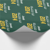 NEUE ABSOLVENT Klasse von 2014 oder irgendeinem Geschenkpapier (Ecke)