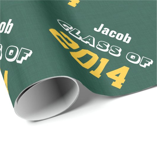 NEUE ABSOLVENT Klasse von 2014 oder irgendeinem Geschenkpapier (Rolleneckpunkt)