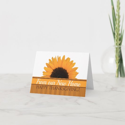 Neue Address Erntedank Card Feiertagskarte (Vorderseite)