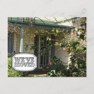 Neue Address Moving House Zuhause Foto Postkarte