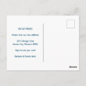 NEUE ADDRESS Moving Missouri Staat Illustrierte Ka Postkarte (Rückseite)