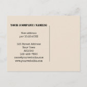 Neue Address-Zuhause oder Business-Postkarte Ankündigungspostkarte (Rückseite)