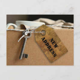 Neue Address-Zuhause oder Business-Postkarte Ankündigungspostkarte