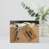 Neue Address-Zuhause oder Business-Postkarte Ankündigungspostkarte (Stehend Vorderseite)