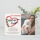 Neue Adoption für Haustiere Ankündigung (Stehend Vorderseite)