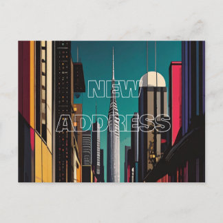 Neue Adress-Postkarte Postkarte