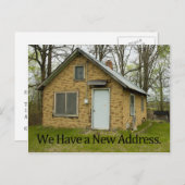 Neue Adressänderung Ankündigungspostkarte (Vorne/Hinten)