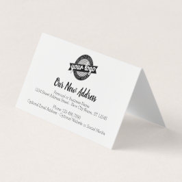 Neue Adressänderung mit dem Firmenlogo