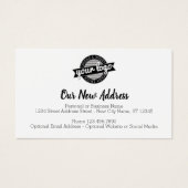 Neue Adressänderung mit dem Firmenlogo (Vorderseite)