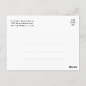 Neue Adressänderung mit dem Firmenlogo Postkarte (Rückseite)