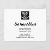 Neue Adressänderung mit dem Logo-Skript für Untern Ankündigungspostkarte (Vorderseite)