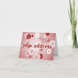 Neue Adressankündigung: Vintage floral Ankündigung