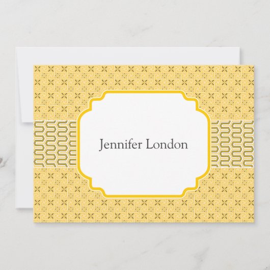 Neue Adressbenachrichtigungen Goldenes ägyptisches Ankündigung (Vorderseite)