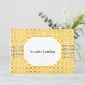 Neue Adressbenachrichtigungen Goldenes ägyptisches Ankündigung (Stehend Vorderseite)