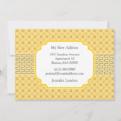 Neue Adressbenachrichtigungen Goldenes ägyptisches Ankündigung (Rückseite)