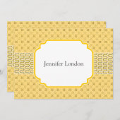 Neue Adressbenachrichtigungen Goldenes ägyptisches Ankündigung (Vorne/Hinten)