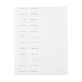 NEUE Adressbezeichnungen mit VERÄNDERTEM DATUM, De (Bogen)