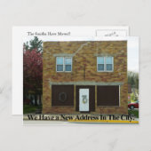 Neue Adresse - Änderung der Adresskarte Ankündigungspostkarte (Vorne/Hinten)