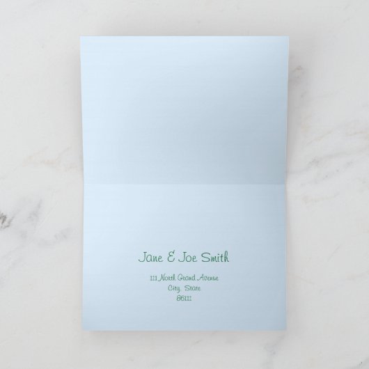 Neue Adresse Ankündigung (Innenseite)