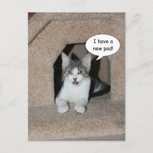 Neue Adresse Ankündigungspostkarte (Vorderseite)