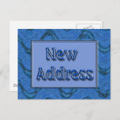 Neue Adresse Ankündigungspostkarte (Vorne/Hinten)