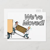 Neue Adresse Ankündigungspostkarte (Vorne/Hinten)