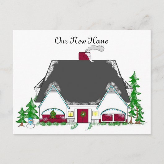 Neue Adresse Ankündigungspostkarte (Vorderseite)