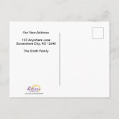 Neue Adresse Ankündigungspostkarte (Rückseite)