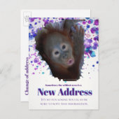 Neue Adresse Ankündigungspostkarte (Vorne/Hinten)