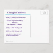 Neue Adresse Ankündigungspostkarte (Rückseite)