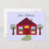 Neue Adresse Ankündigungspostkarte (Vorne/Hinten)