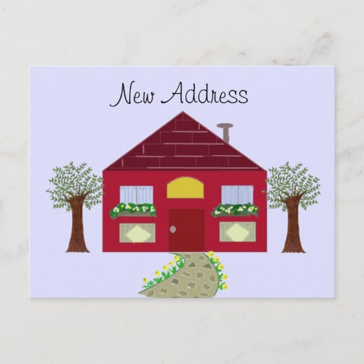 Neue Adresse Ankündigungspostkarte (Vorderseite)