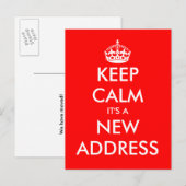 Neue Adresse behalte ruhige, bewegte Postkarten (Vorne/Hinten)