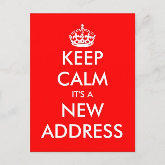 Neue Adresse behalte ruhige, bewegte Postkarten (Vorderseite)
