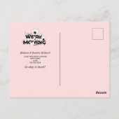 Neue Adresse | Blumenrosa | Ankündigung der Beförd Postkarte (Rückseite)