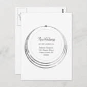 Neue Adresse| Boho Geometric Moving Notice Postkarte (Vorne/Hinten)