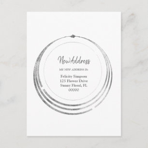 Neue Adresse  Boho Geometric Moving Notice Postkarte