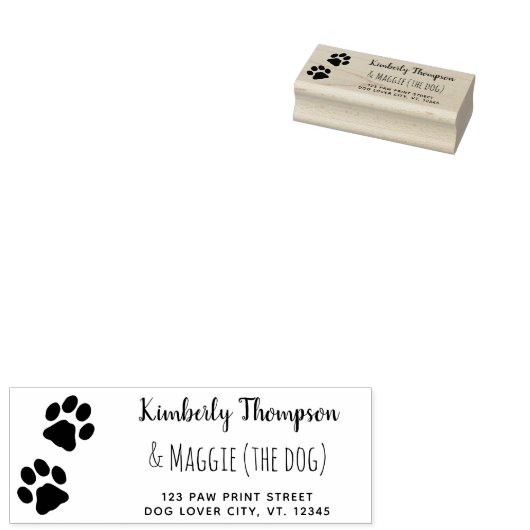 Neue Adresse drucken Niedliche Rücksendeadresse üb Gummistempel (Stempel)