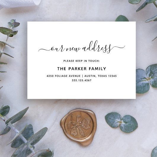 Neue Adresse einfügen | Einfaches Skript Begleitkarte