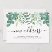 Neue Adresse Eukalyptus Greenerement Ankündigung (Vorderseite)