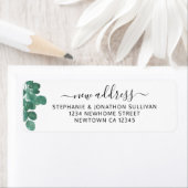 Neue Adresse Eukalyptus Greenery Rücksendeadresse (Insitu)