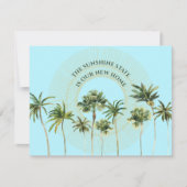 Neue Adresse Florida Palm Trees Moving Ankündigung (Vorderseite)